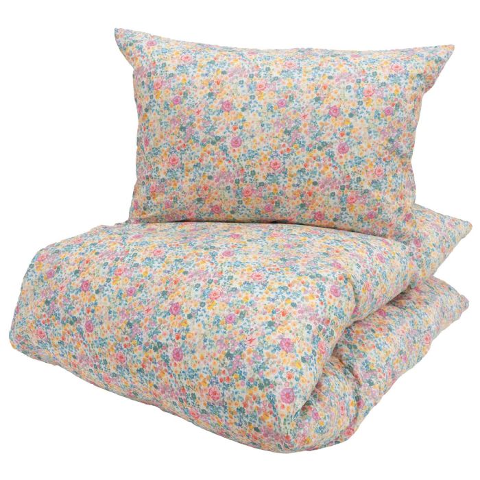 Billede af Turiform sengetøj - 100% bomulds sengesæt - 140x220 cm - Cloe Multi - Blomstret sengetøj